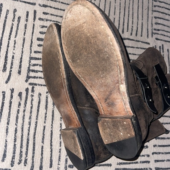 rag & bone waxed calfskin moto boots size 9 39 - Picture 11 of 11